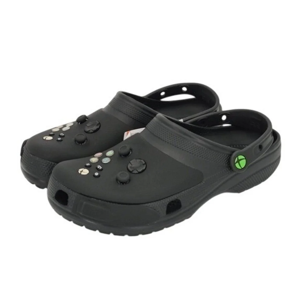 Crocs Xbox Classic Clogs Men's Size 11 Shoes Unisex Black Limited Edition NWT
